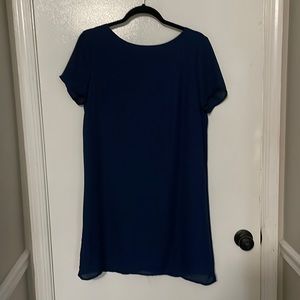 Charlotte Russe navy blue shift dress size large